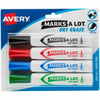 Avery Marker Dryerase Chisel 4Pk