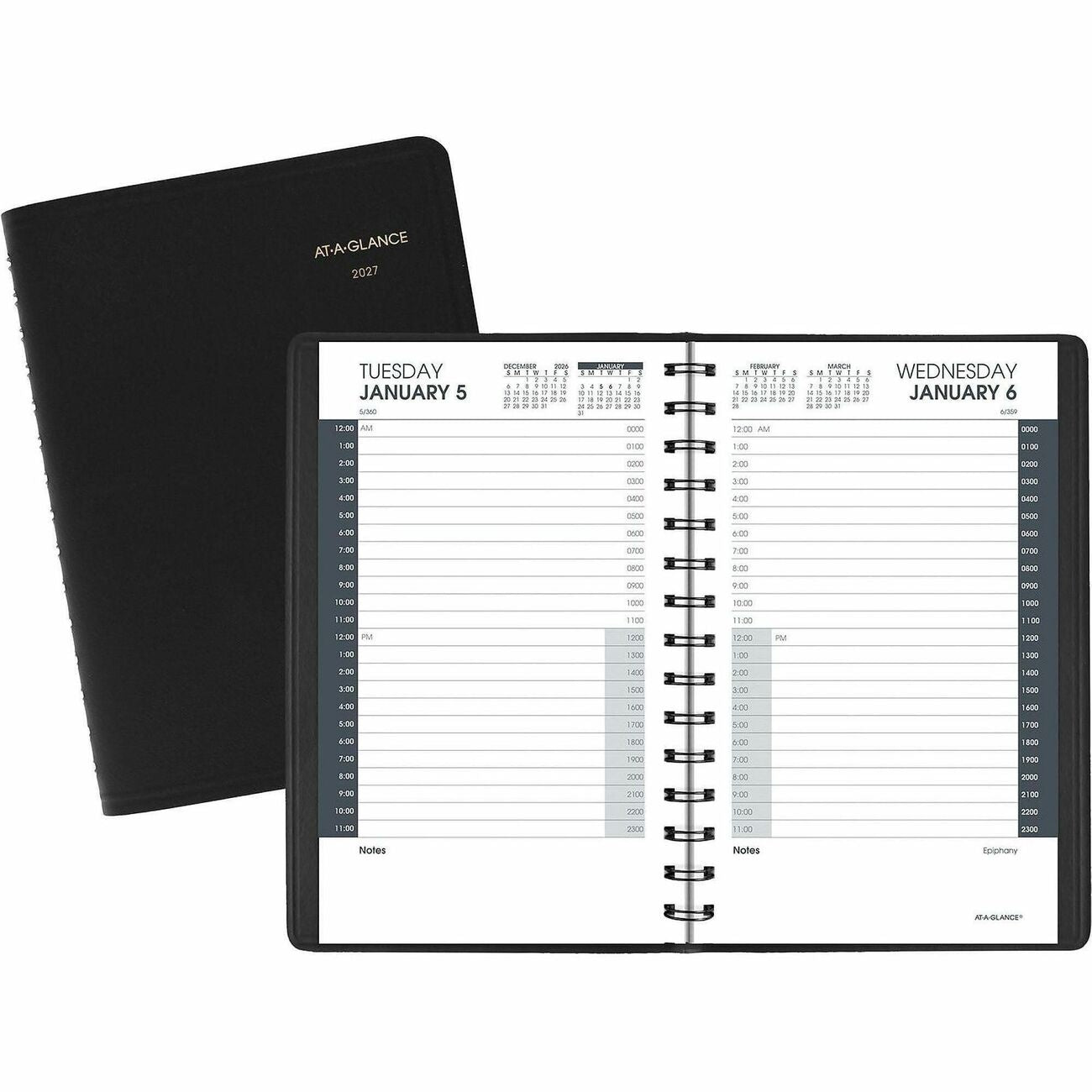AT-A-GLANCE Book Appt Daily 24Hr 5X8 Bk