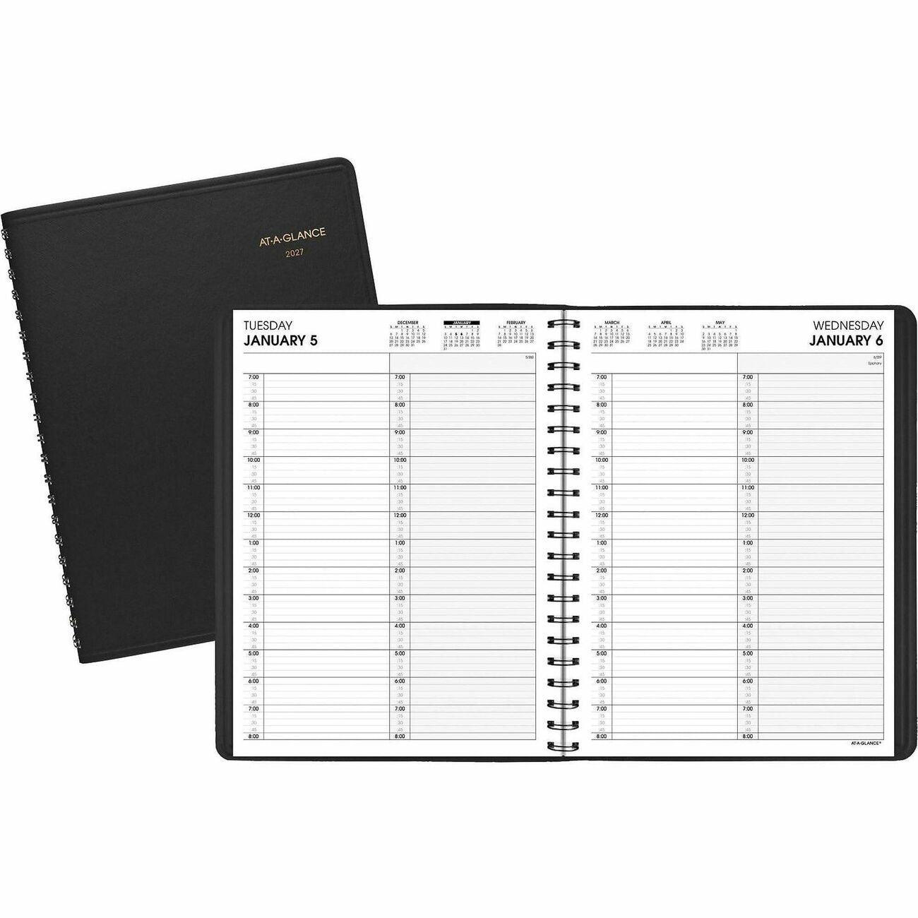 AT-A-GLANCE Book Appt Daily 2Prsn 8X11