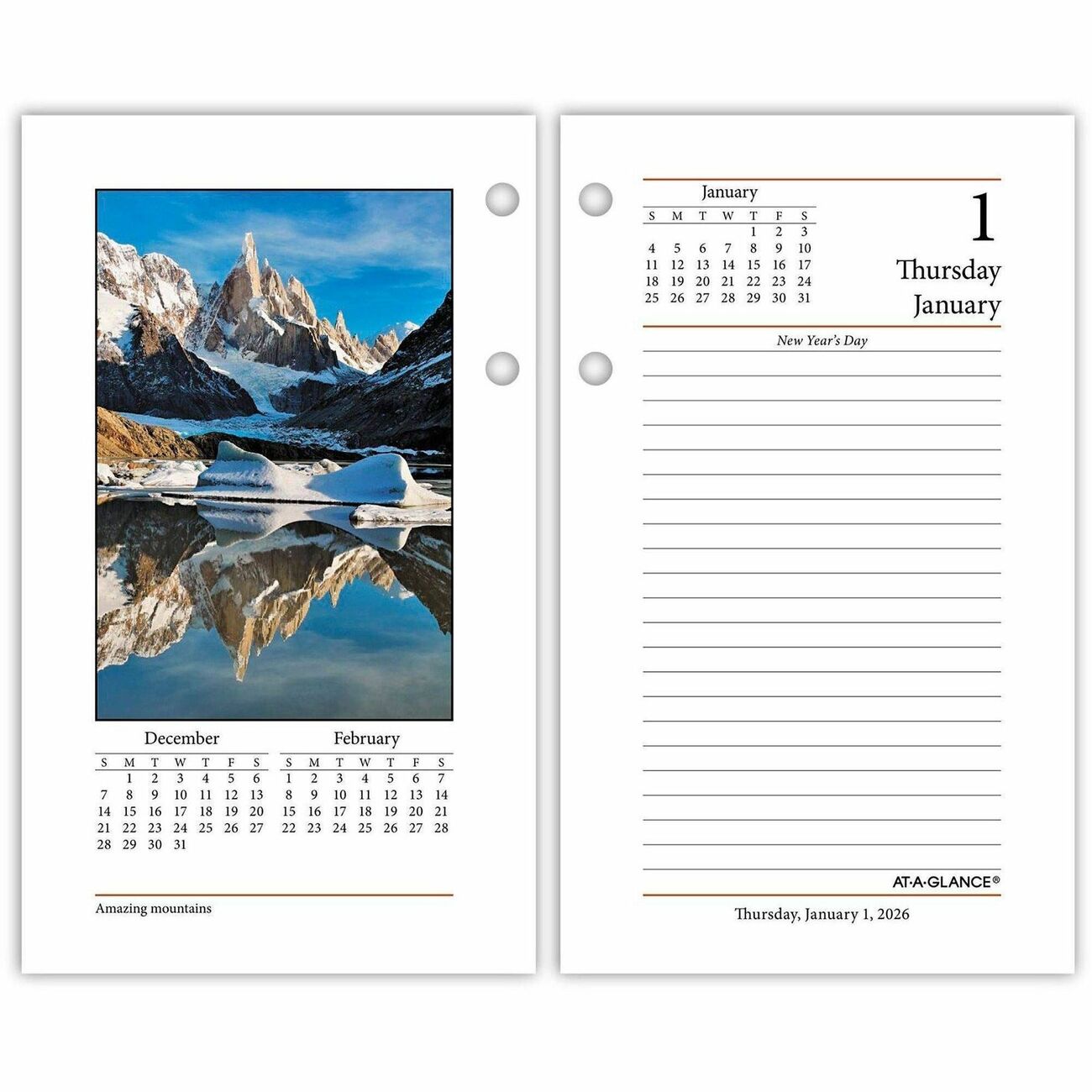 AT-A-GLANCE Refill Calendr Dsk Phtogrph
