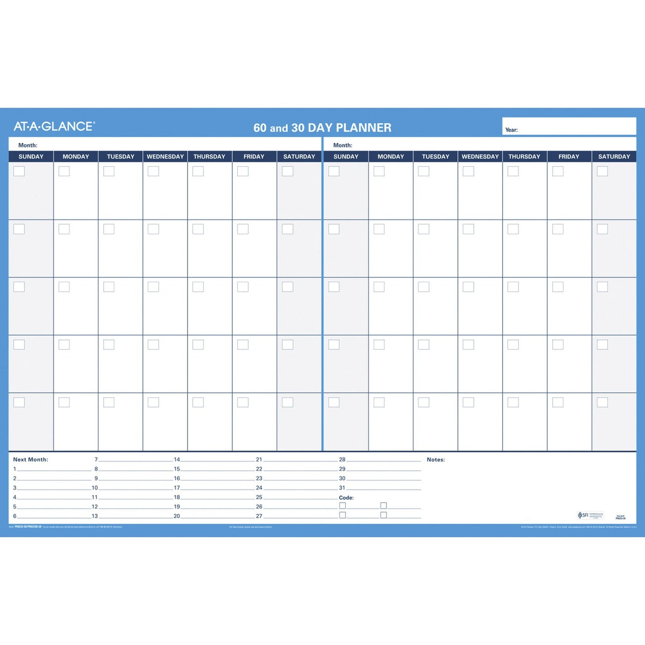 AT-A-GLANCE Planner Wall 30/60 36X24