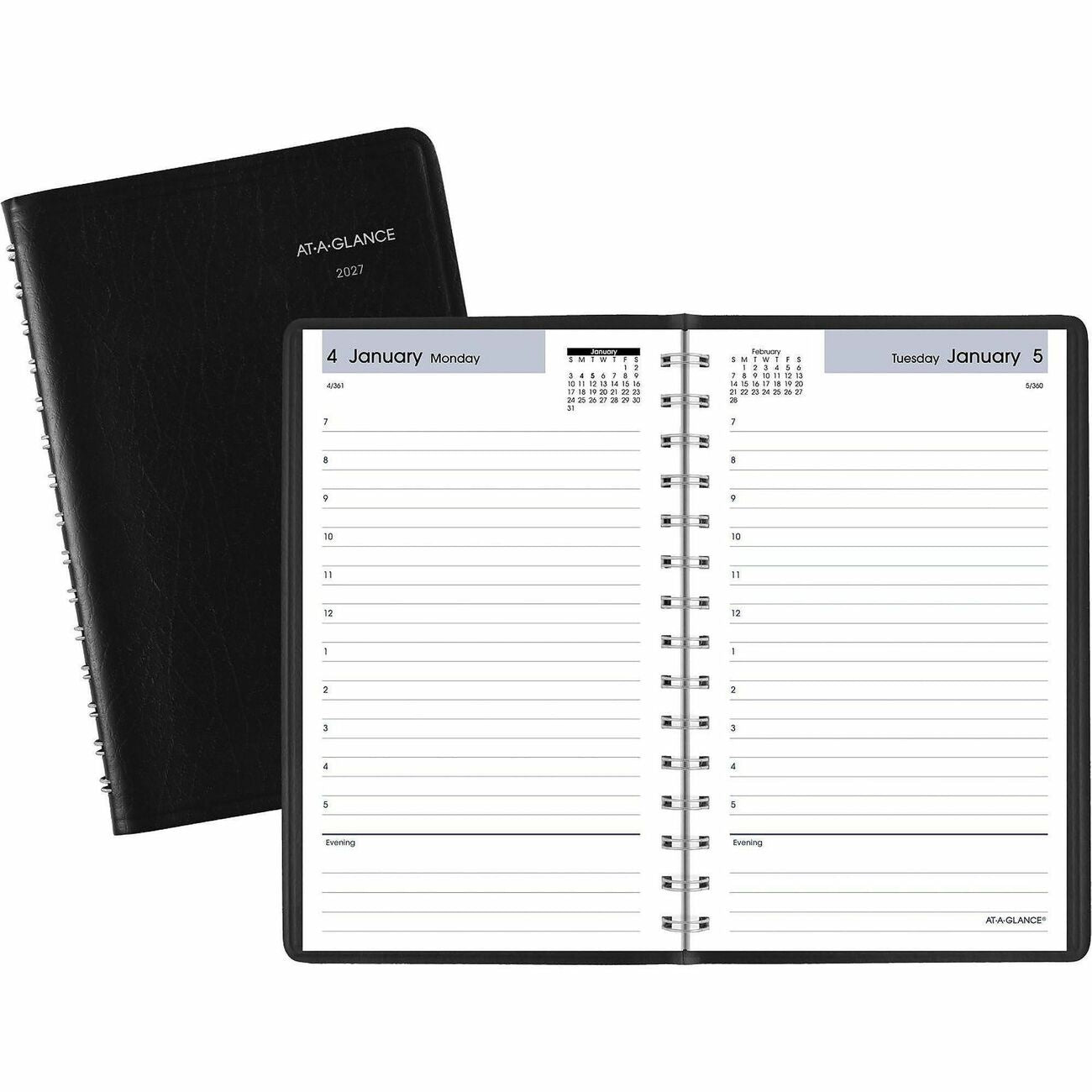 AT-A-GLANCE Book Appt Daily Hrly 5X8 Bk