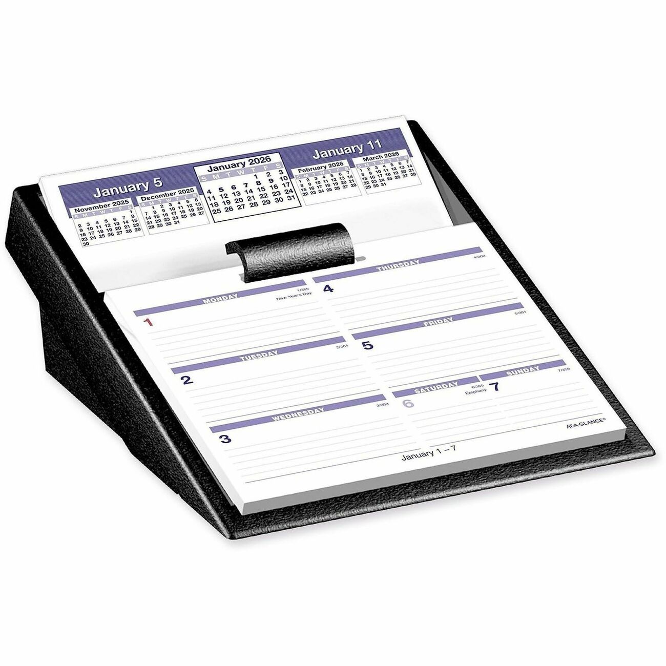 AT-A-GLANCE Calendar Dsk Flp-A-Wk W/Bse