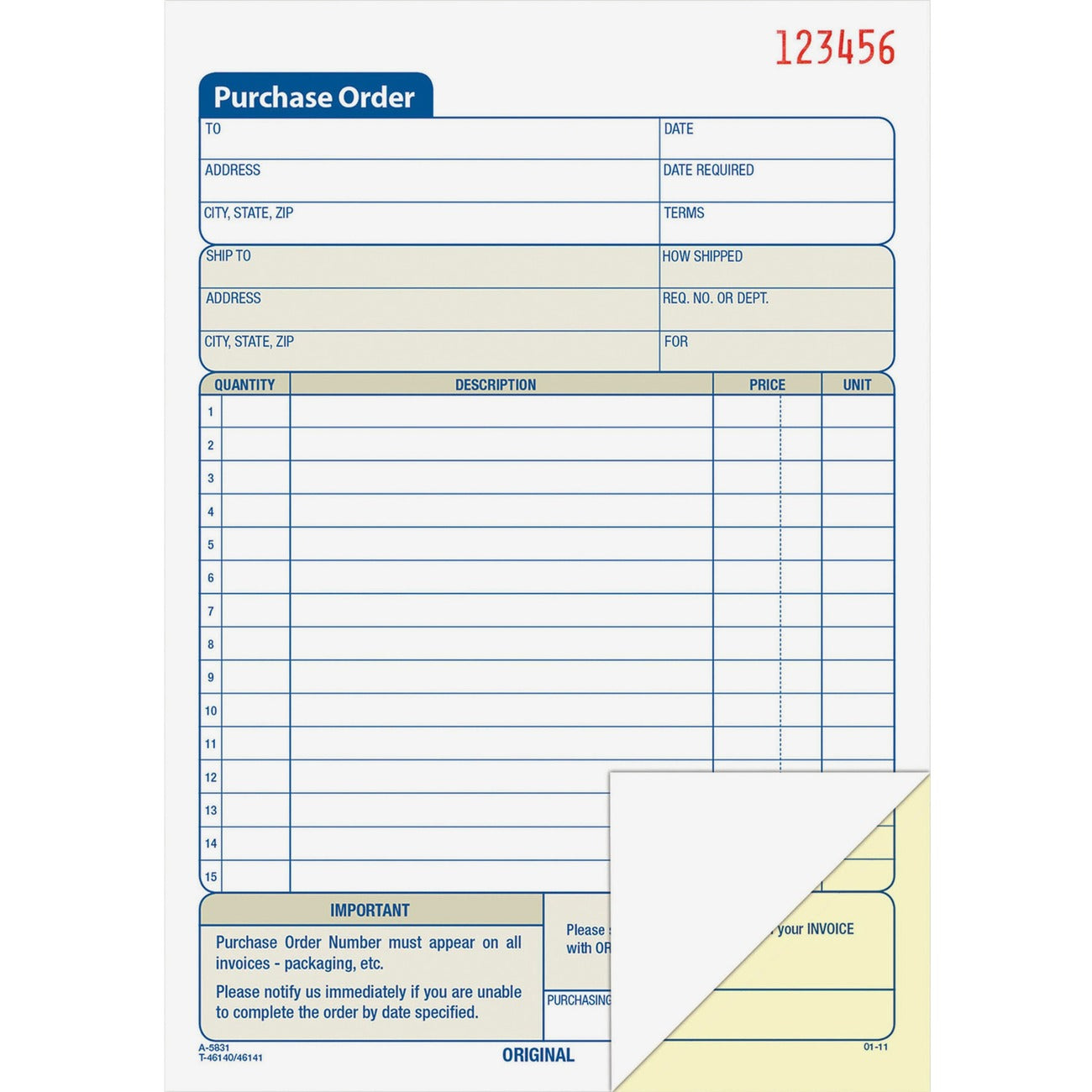 Book Purchase Order Crbnls