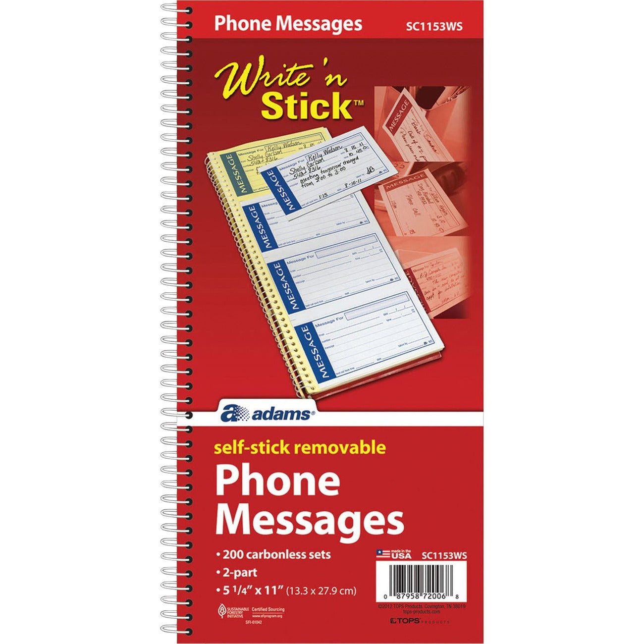 Book Phone Message Sticky