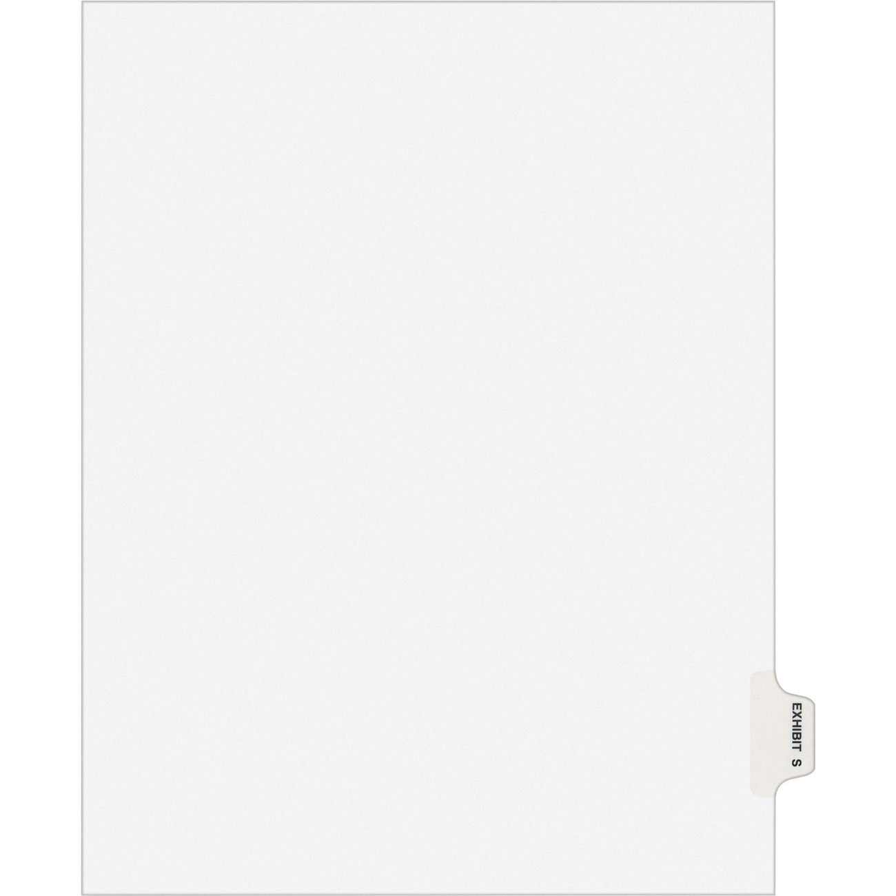 Avery Index Legal Sdtab Exhbt S