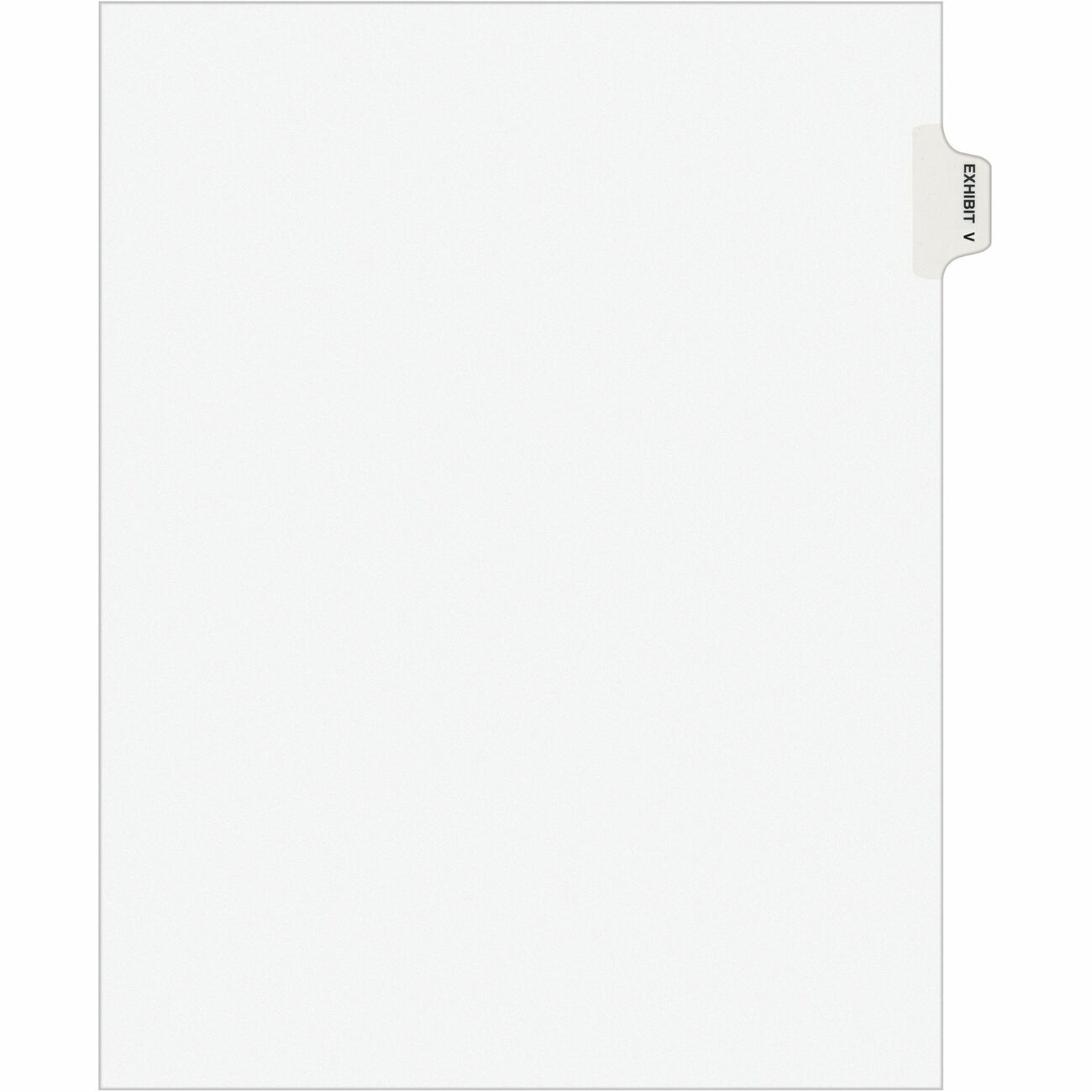 Avery Index Legal Sdtab Exhbt V