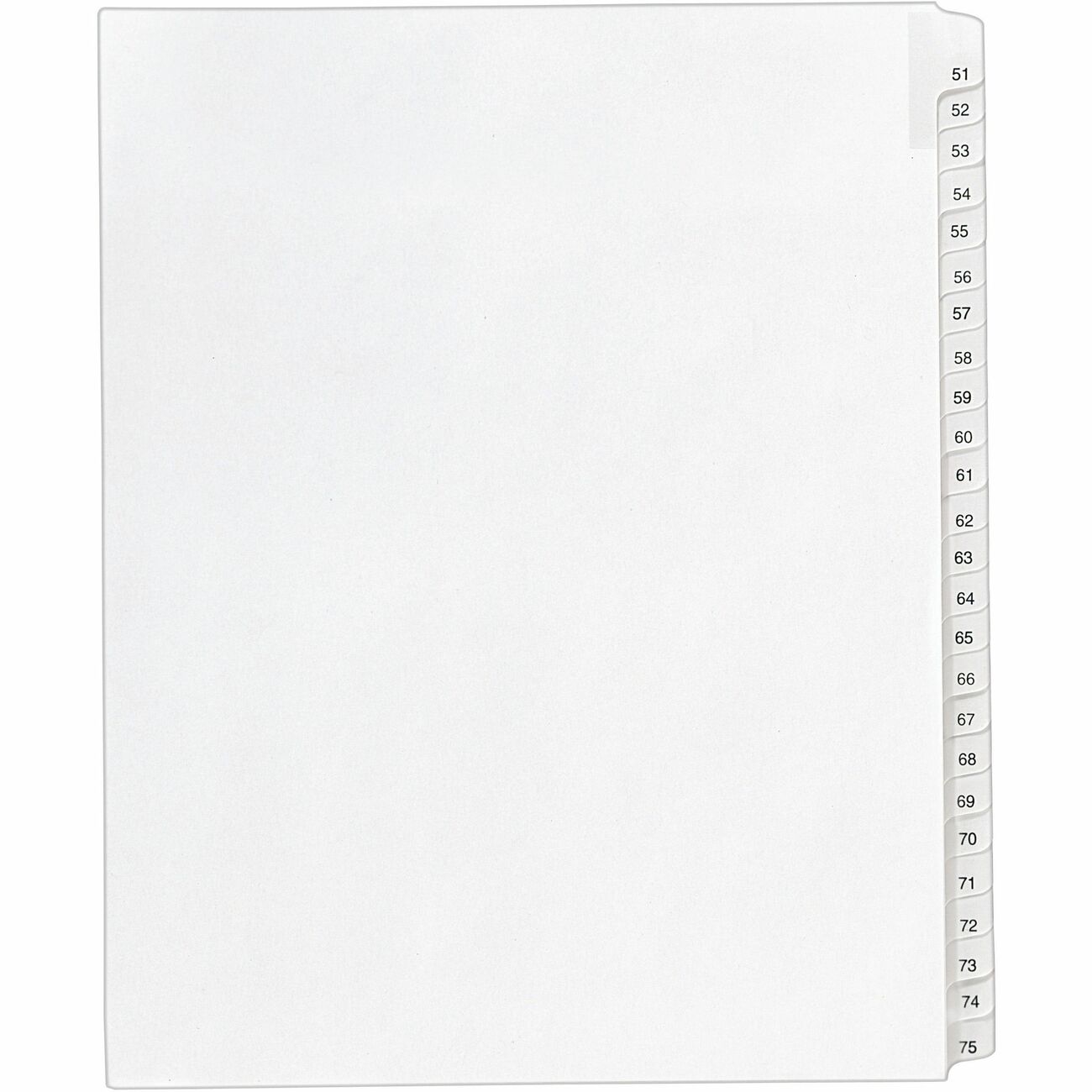 Avery Dividers Index Sdtab 51-75