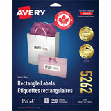 Avery&reg; White Rectangle Labels with Sure Feed Technology
