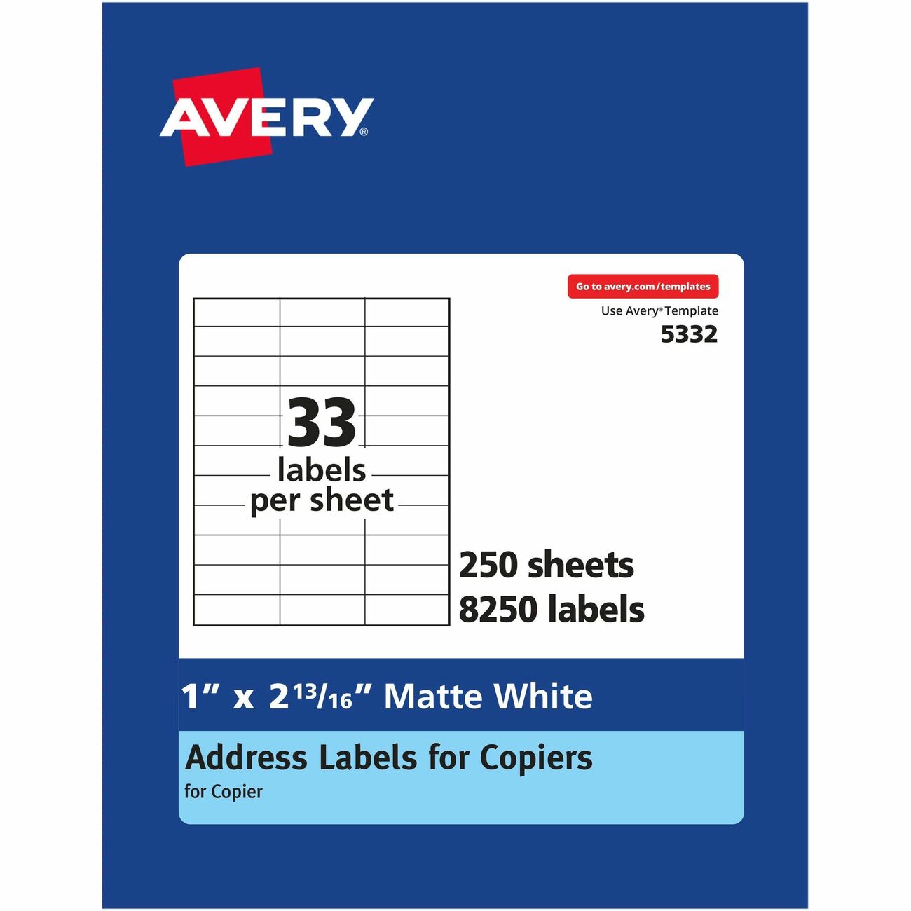 Avery Label Cpr 2-13/16X1We8250