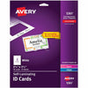 Avery Cards Id Laminatng Slfadhsv