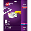 Avery Cards Id Laminatng Slfadhsv