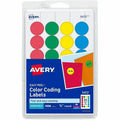 Avery Label Round 3/4'Dia Ast