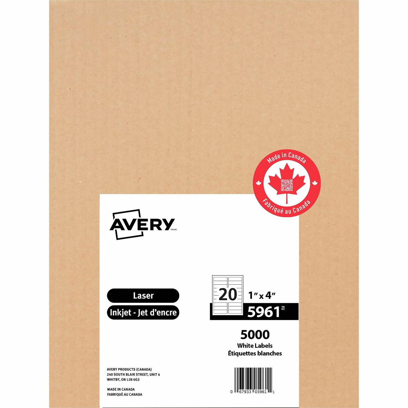 Avery Label Ezpeel Lsr 1X4 We
