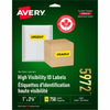 Avery Label Neon Perm 1X2.5 Ylw