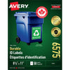 Avery Label Perm Laser 8.5X11 We