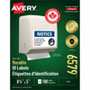 Avery Label Perm Laser 5X8 We 100