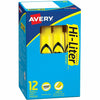 Avery Desk-Style Chisel Highlighter, Yellow