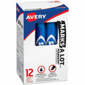 Avery Permanent Marker, Regular Chisel Tip, Blue
