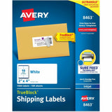 Avery&reg; Shipping Labels, Sure Feed, 2" x 4" 1,000 White Labels (8463)