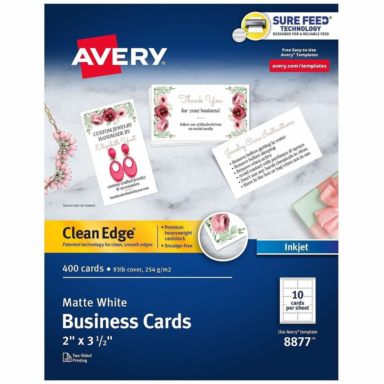 Avery Card Businss Inkjt We Matte