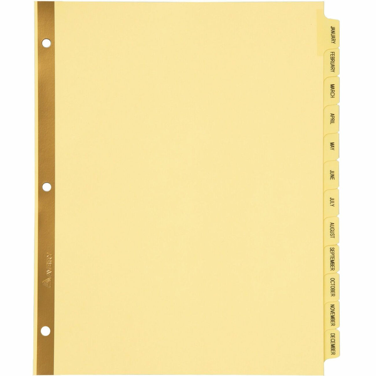 Avery&reg; Laminated Dividers - Gold Reinforced