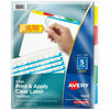 Avery Dividers Index 5Tab Bright