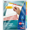 Avery Dividers Index 8Tab Bright