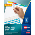 Avery Dividers Index 5Tab Bright