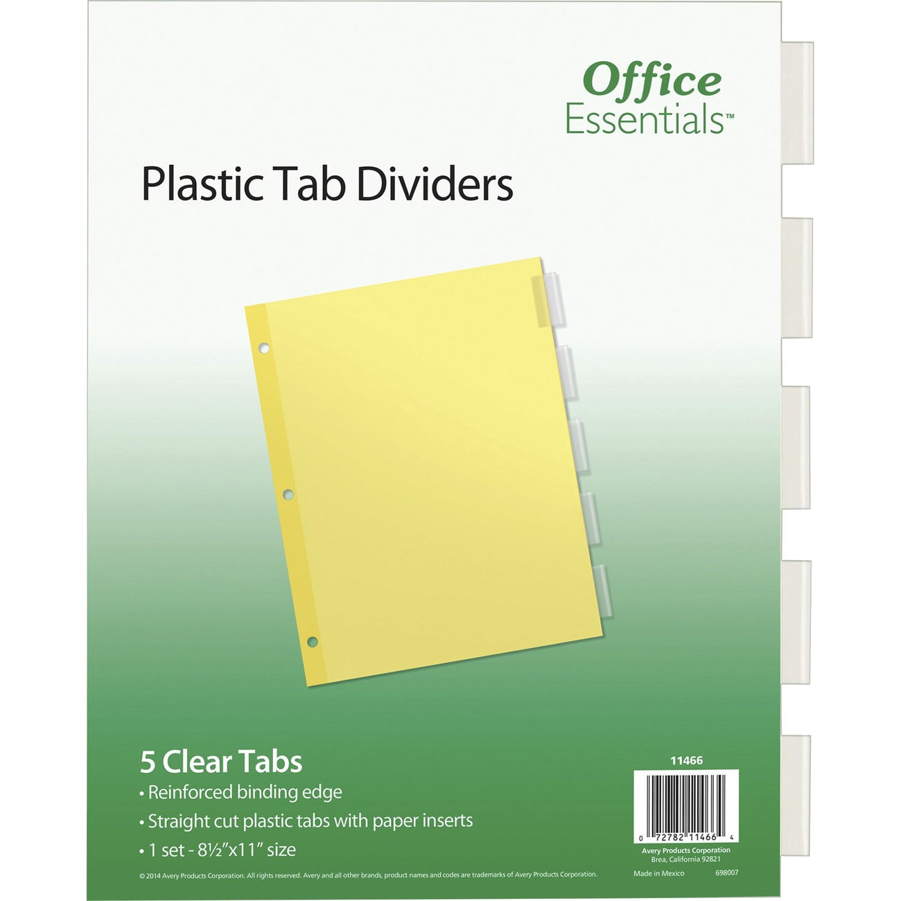 Avery Index Insert Econ 5Tab Cl