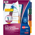 Avery Index Rdy 5Tab Toc Tran Mi