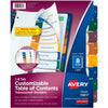 Avery Dividers Toc Plastc 8Tab