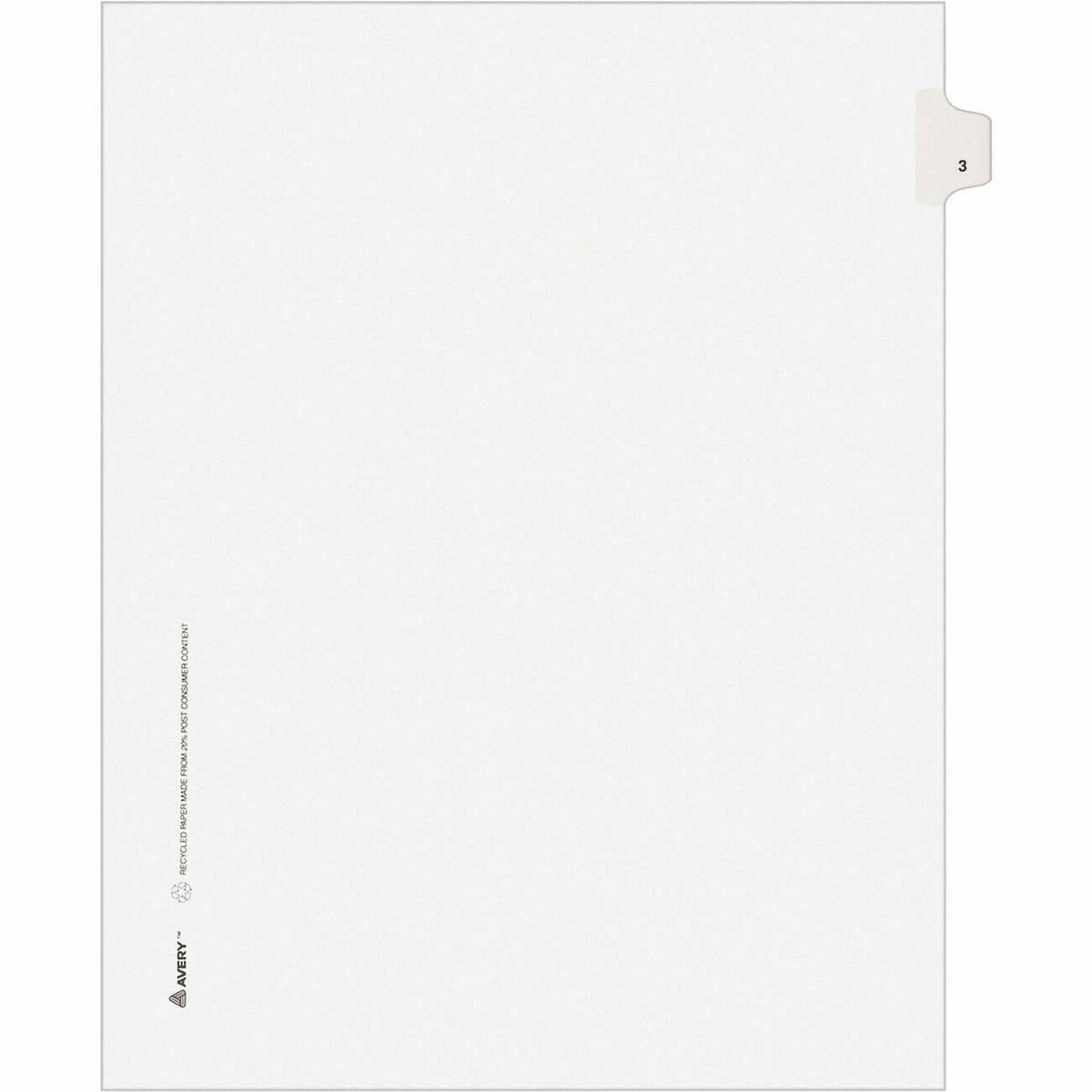 Avery&reg; Individual Legal Exhibit Dividers - Avery Style - Unpunched