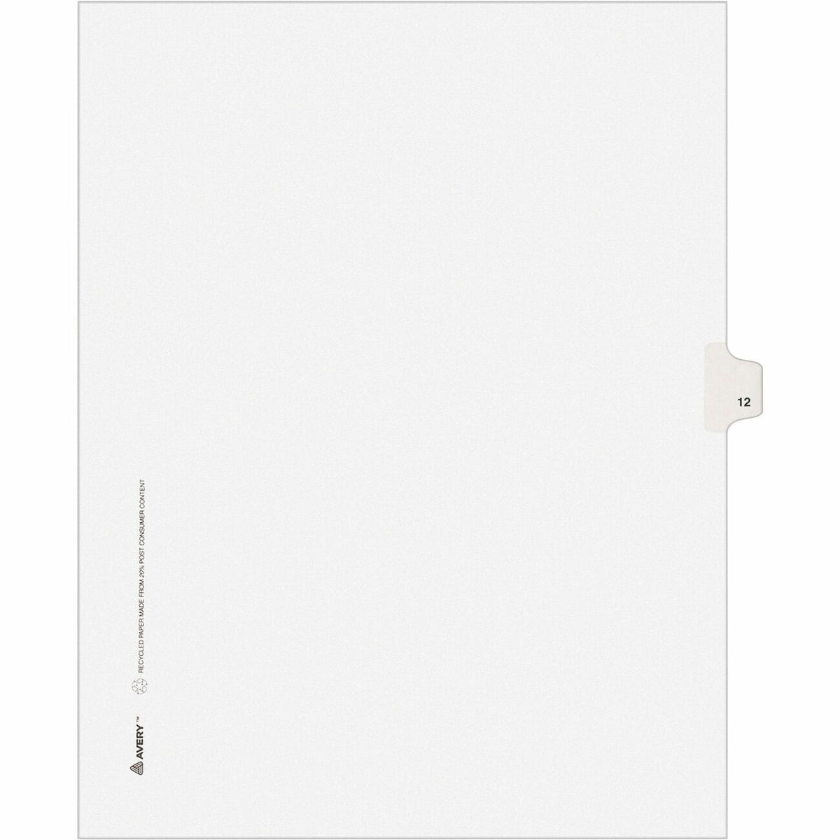 Avery&reg; Individual Legal Exhibit Dividers - Avery Style - Unpunched