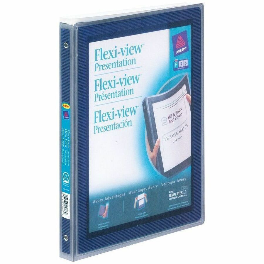 Avery Binder Flx-Vw Rnd 0.5 Nvy