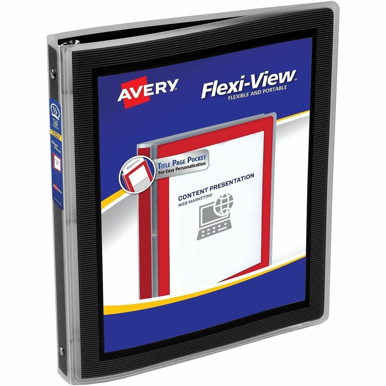 Avery Binder Flx-Vw Rnd 0.5 Bk