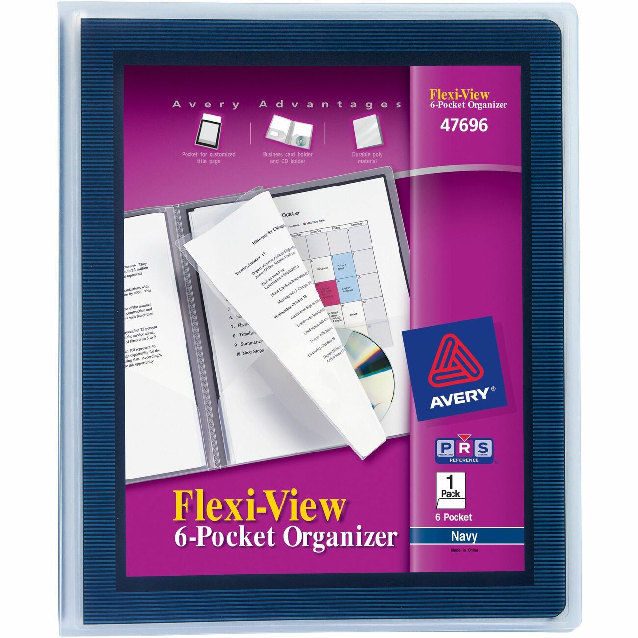 Avery Organizer Flexview 6Pckt Ny