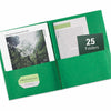 Avery Folder 2Pocket W/Fastnr Gn