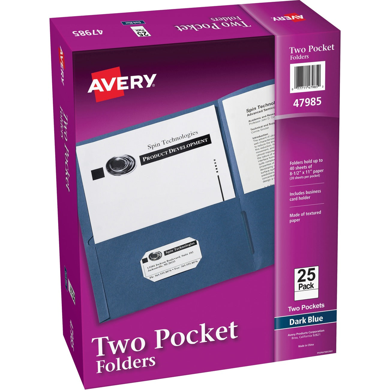 Avery Folder 2-Pocket Letter Dbe