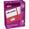 Avery Folder 2-Pocket Letter Red