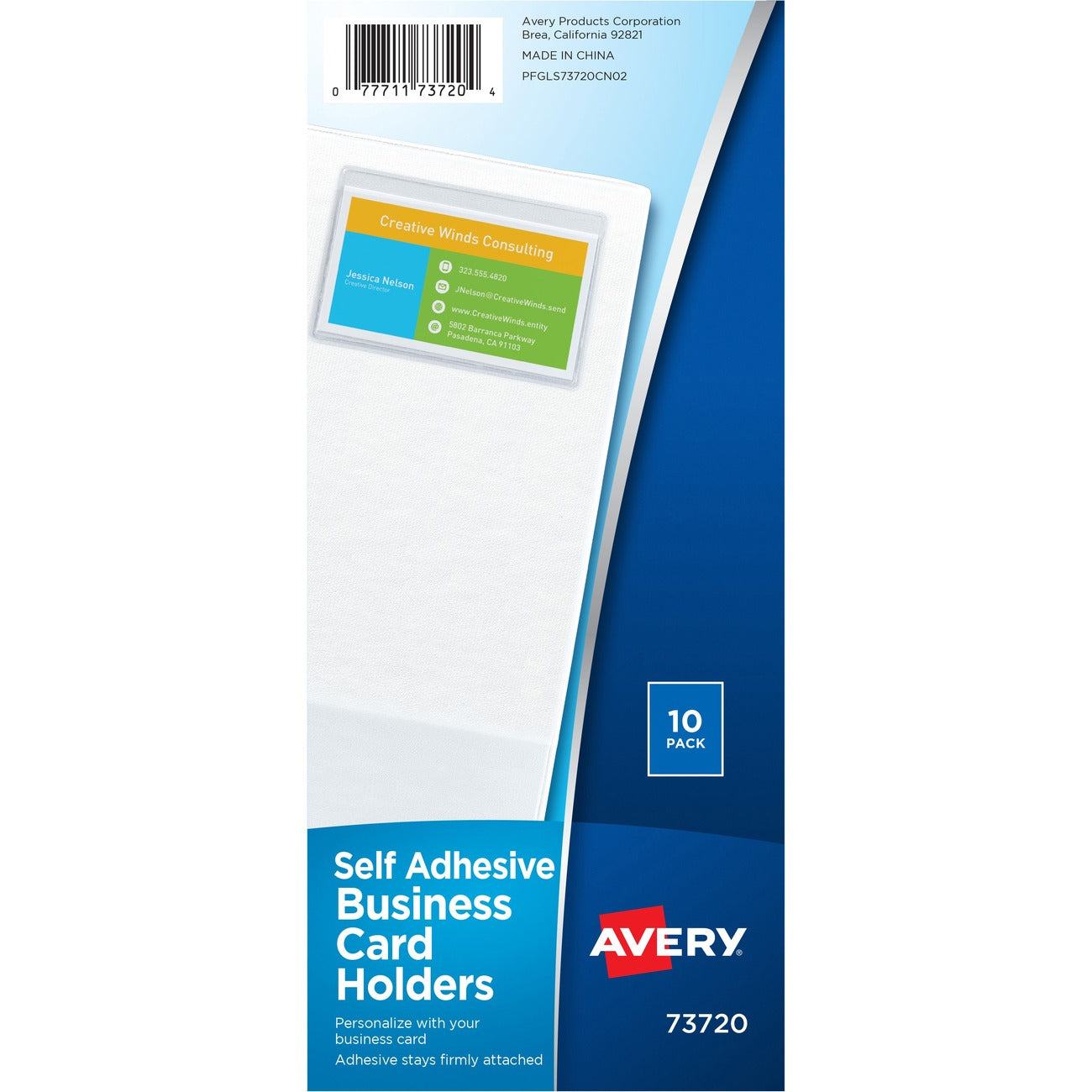 Avery Holder Label F/Busncrd 10Pk