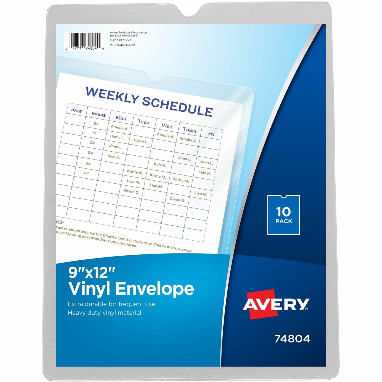 Avery Envelope Vinyl 9X12 10Pk