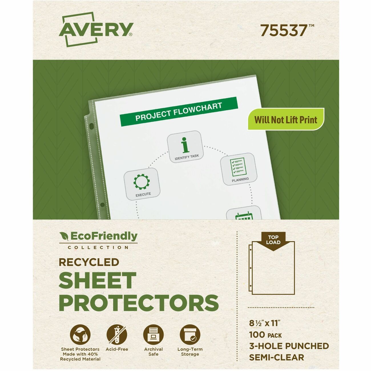 Avery Protector Sheet Rcyc Semicl