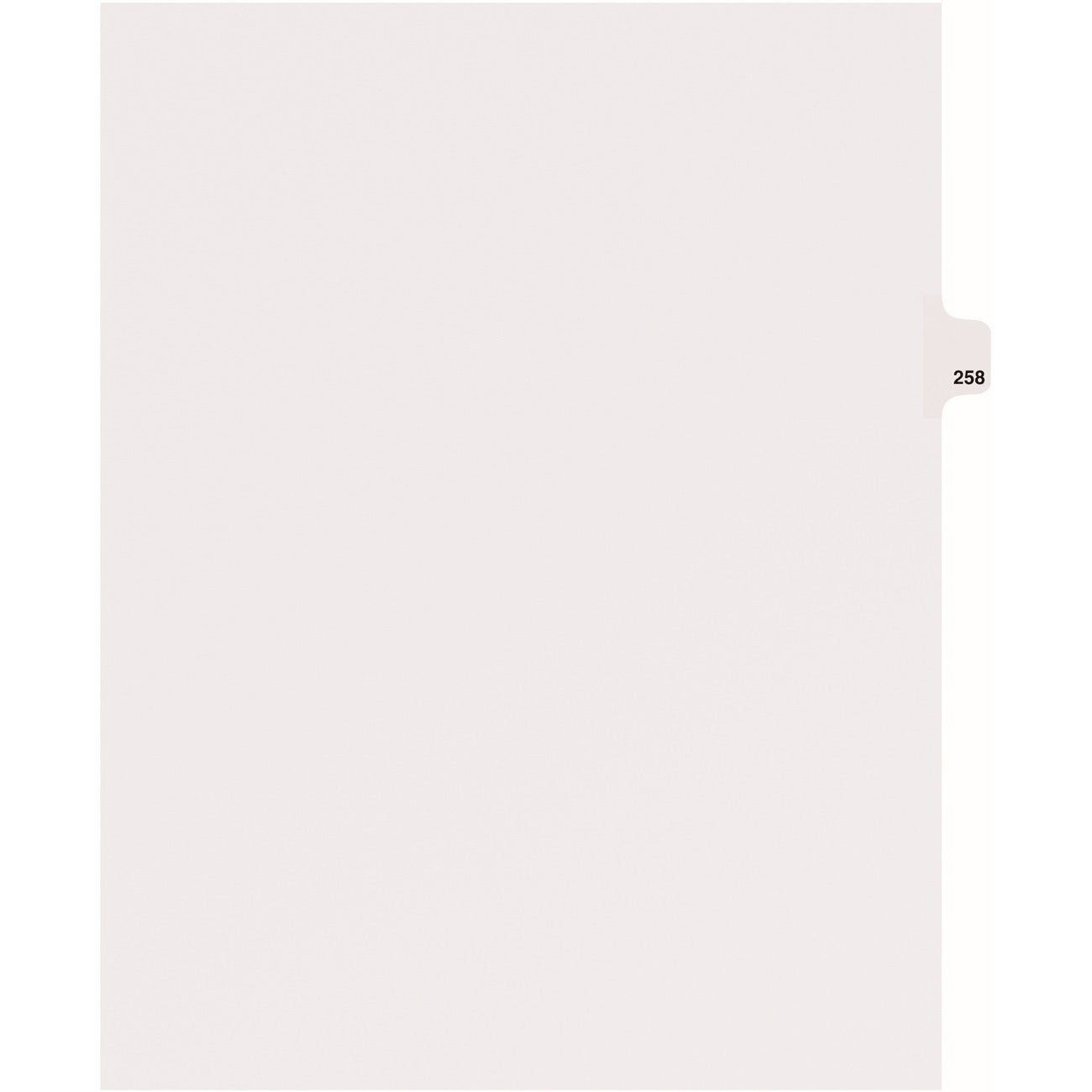Avery Index Legal Ltr Sdtab 258