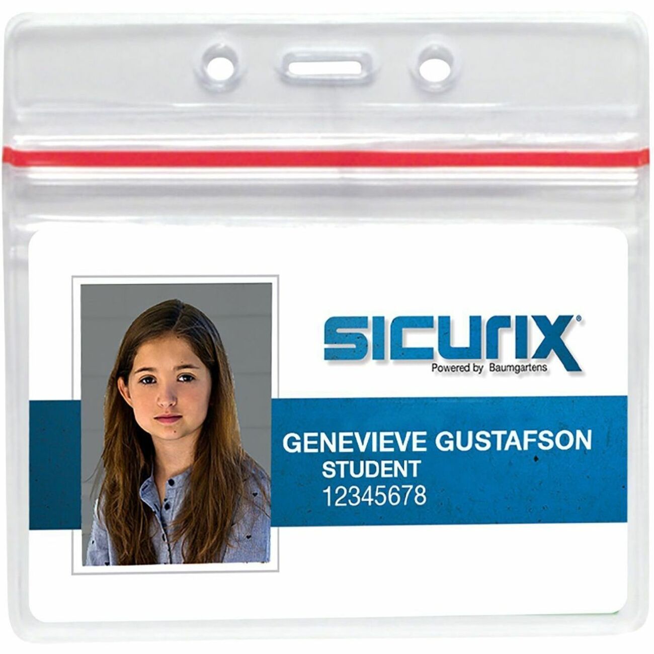 Holder Card Sealable Hrzntl