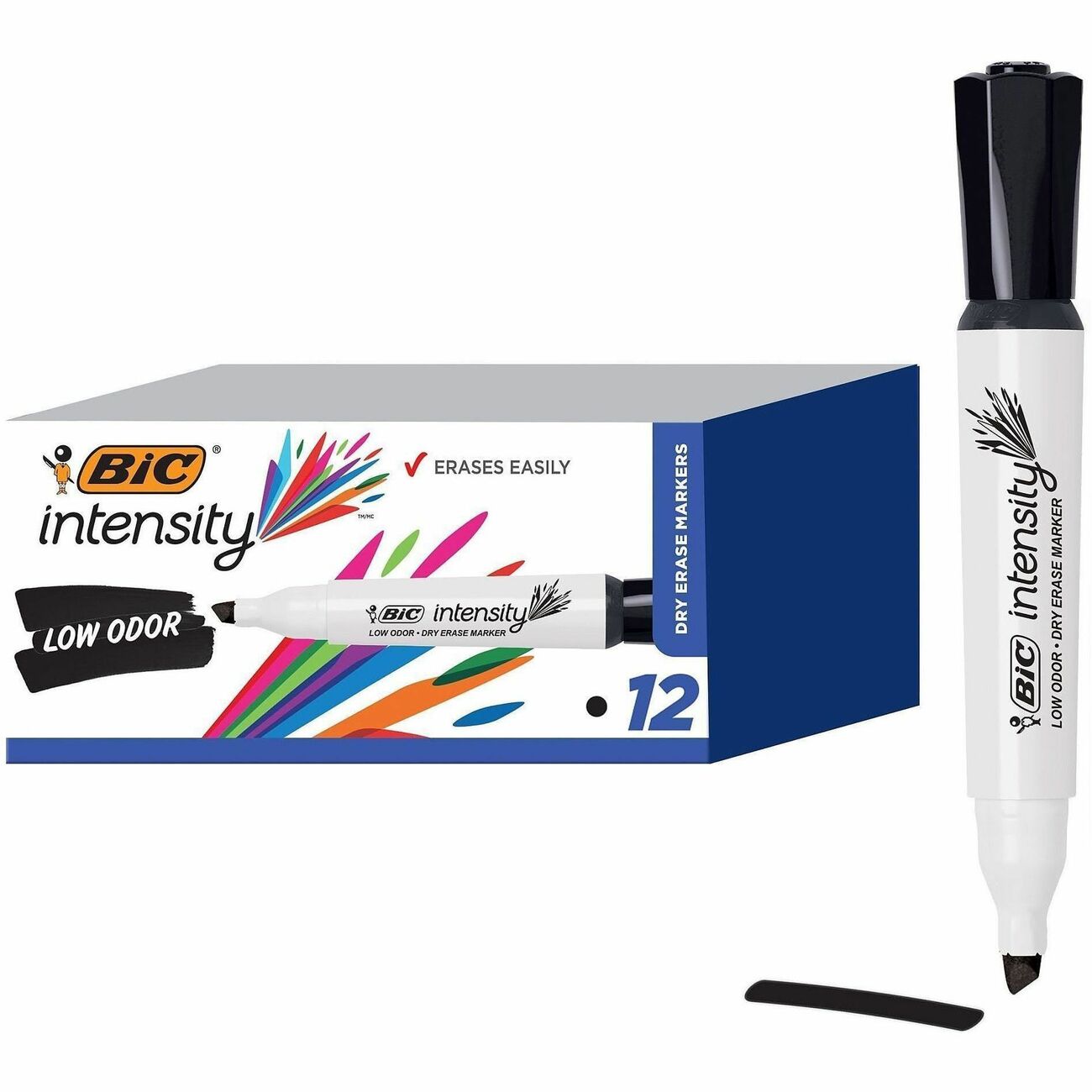 BIC Marker Greaterase Grip Bk