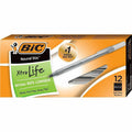 BIC Pen Roundstic Bp Med Bk Dz