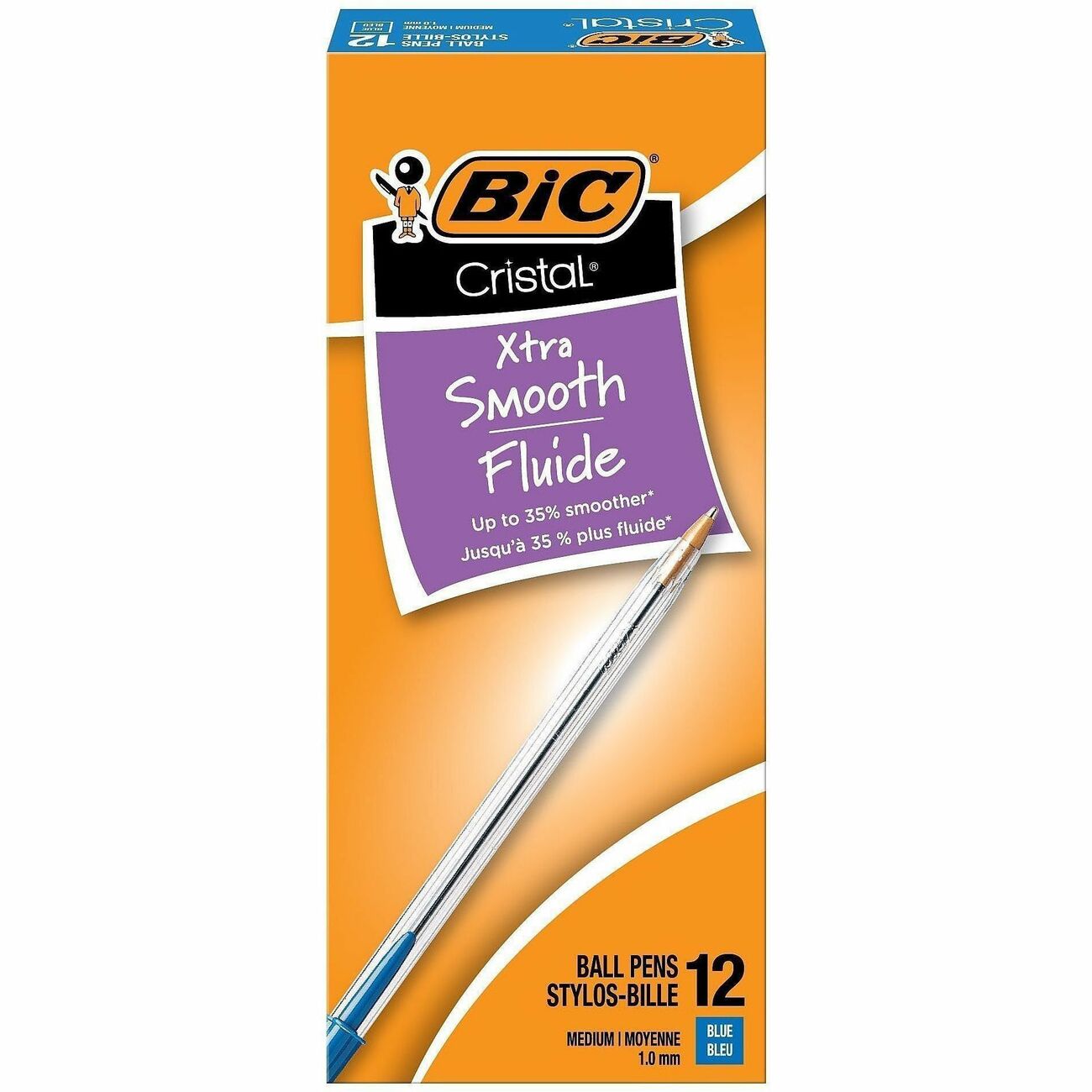 BIC Pen Cristal Stick Bp Med Be