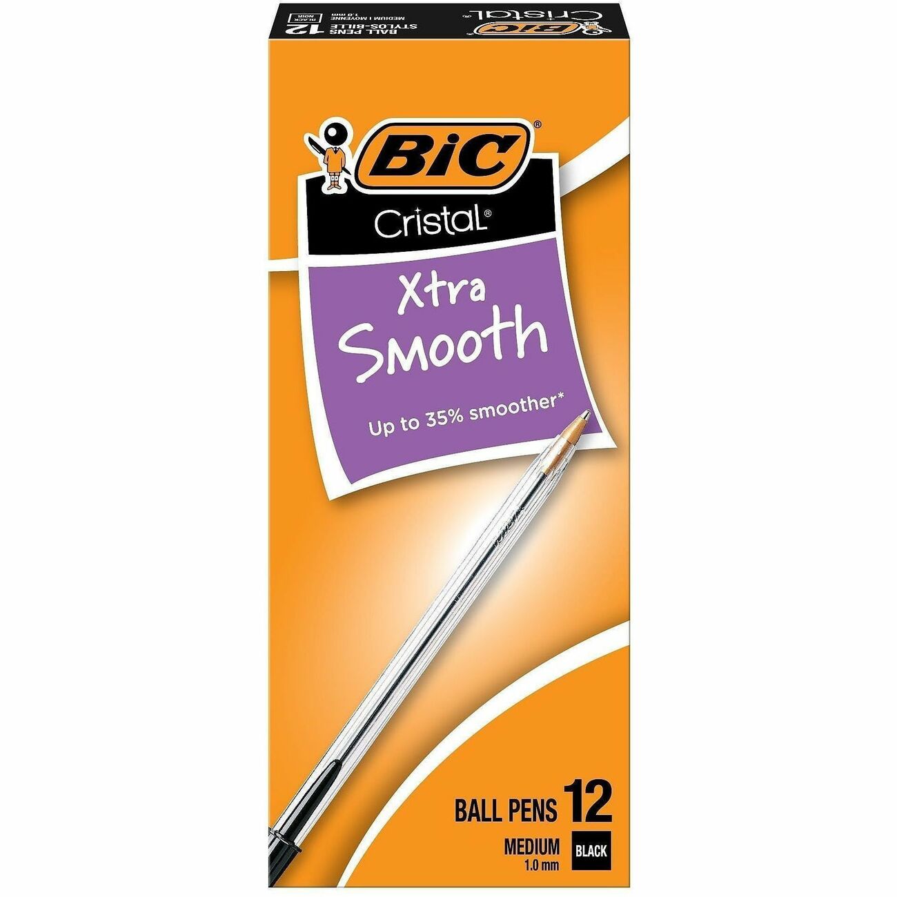 BIC Pen Cristal Stick Bp Med Bk