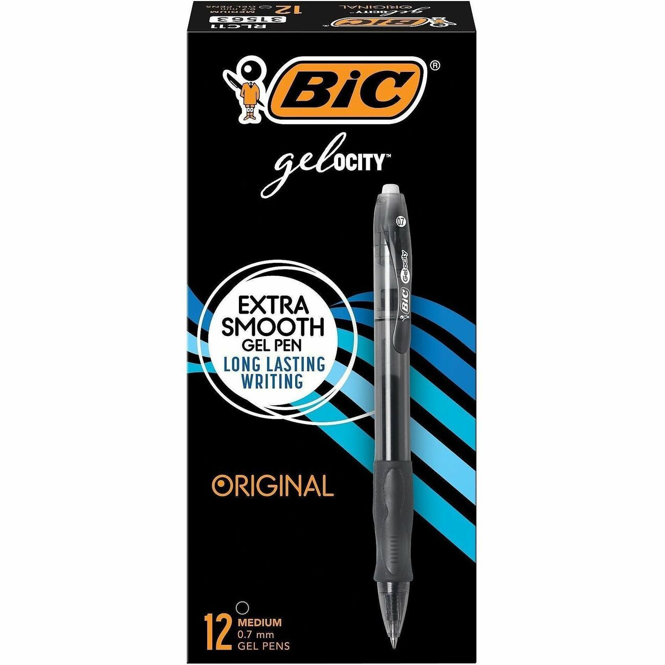 BIC Pen Gelocity Rt 0.7Mm Bk